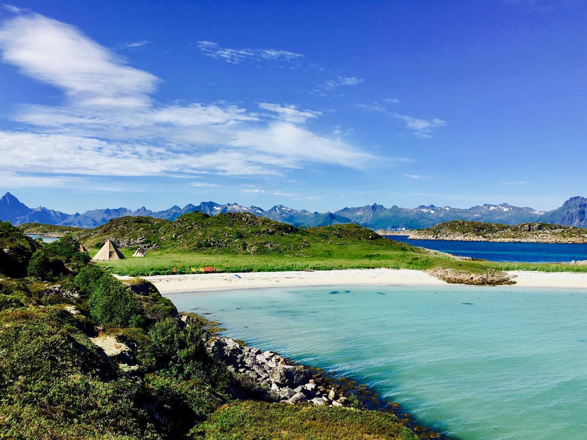 Lofoten Beach Glamping Skrova Exterior foto