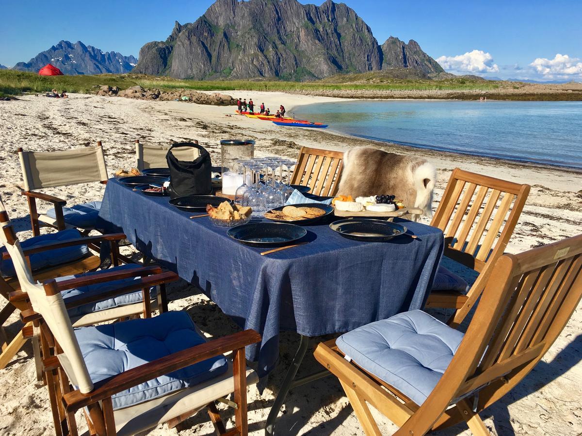 Lofoten Beach Glamping Skrova Exterior foto
